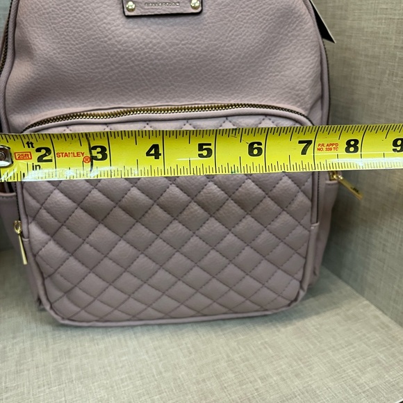 London Fog Dusty Pink Quilted Backpack BNWT - Picture 11 of 11